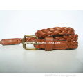Girls Fashion PU Leather Braided Belt